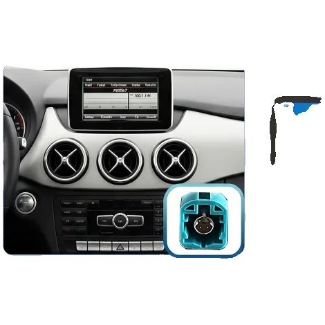 Autoradio multimediale, funzionamento a doppio sistema, display migliorato, compatibile con Mercedes Benz Classe A CLA GLA W176 C117 X156 Classe B W246, Classe B NTG4.5 (1/2)