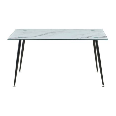 TAVOLO MIRROR 120X80X75 VETRO MARMO 112