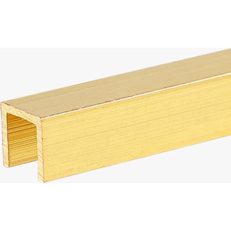 Protection de bord de sol 1M, bande de transition en laiton en forme d (1/4)