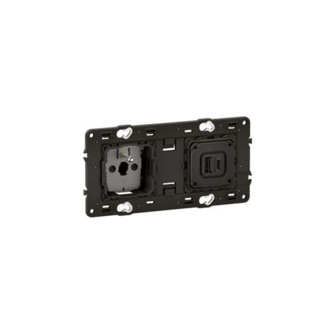 Prise surface et 2 prises USB Type A et C - précâblée - Céliane - CM0143 - Legrand (1/3)