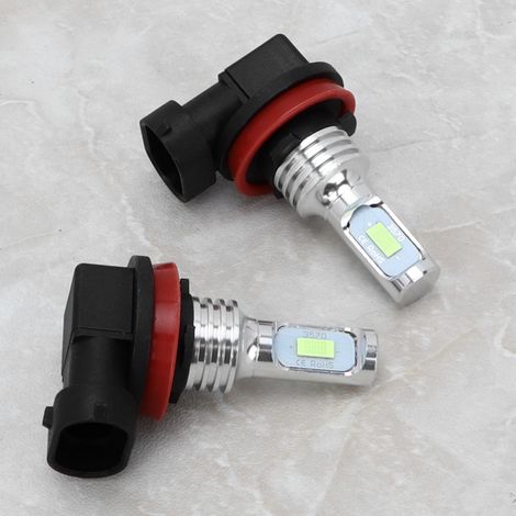 Lot de 2 ampoules LED H8/H11 80W 8000K pour feux antibrouillard, bleu glacier, 12-24V universel (1/5)