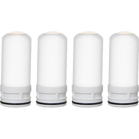 4-teiliges Ersatz-Keramik-Dome-Wasserfilter- und Wasserhahn-Set für die Küchenarbeitsplatte (Geschenkidee)
