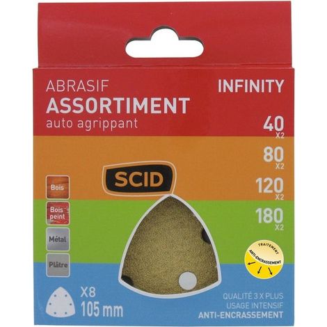 Patin Delta Auto-agrippant 105 Mm 6 Trous  40 X 2 / 80 X 2 / 120 X 2 / 180 X 2 8 (1/2)