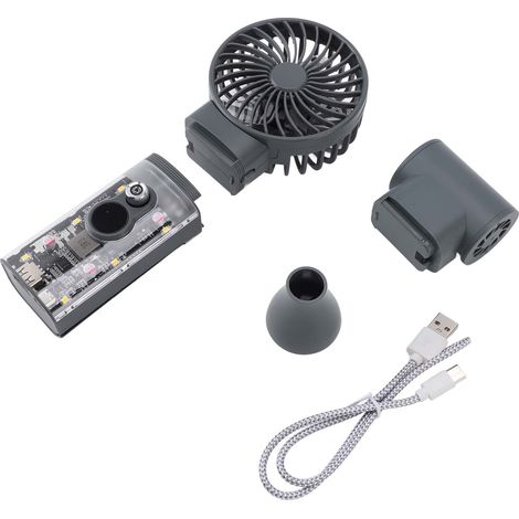 Souffleur d'air électrique 100 000 tr/min avec turboventilateur détachable, sans fil et portatif, avec lampe LED intégrée pour la maison, la voiture et le camping. (1/4)