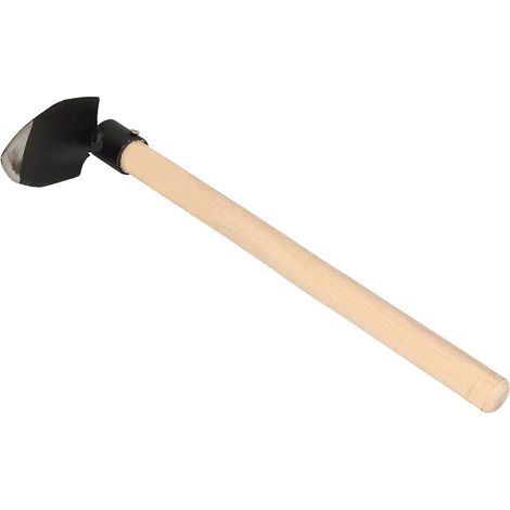 KOTARBAU Mini pioche en forme de cœur 110 x 70 mm avec manche 40 cm pour petites plantes, petites motoculteurs, motoculteur, outil de jardinage pour transplanter désherber, désherber, entretien du jar