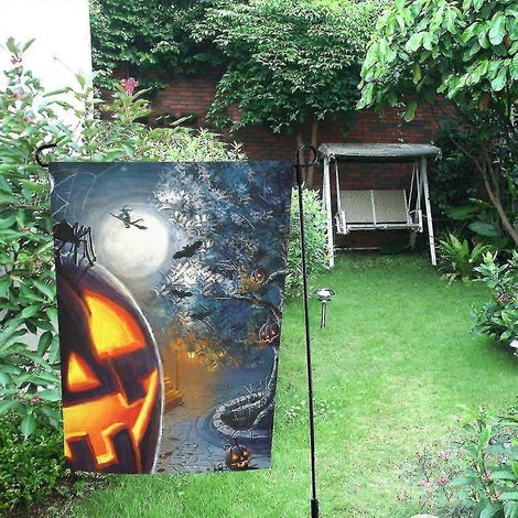 Halloween-Baum-Kürbis-Gartenflagge, Außendekoration, 30 x 45 cm