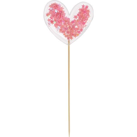 Decorazione a forma di cuore per San Valentino con raccoglitore di coriandoli.