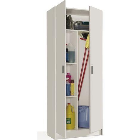 Armoire polyvalente avec porte-balai 2 portes (1/5)