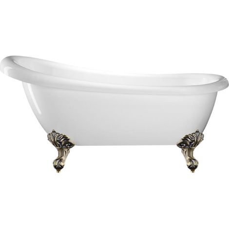 Freistehende Badewanne RICHMOND Adlerfüße ALTBRONZE 171