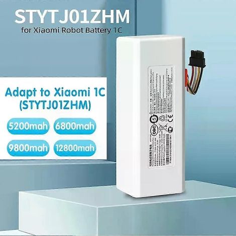 Batterie compatible 14,4 V 12 800 mAh Xiaomi Mijia 1C STYTJ01ZHM P1904-4S1P-MM pour robots aspirateurs et laveurs de sols, accessoires et pièces détachées. (1/5)