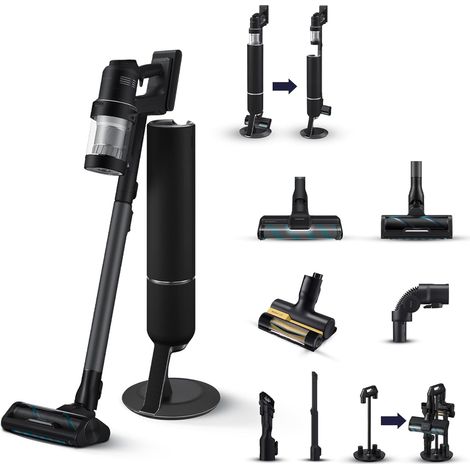 Samsung VS90F40DEK scopa elettrica Aspirapolvere a bastone 2 in 1 Batteria Secco HEPA 0,5 L Nero (1/5)