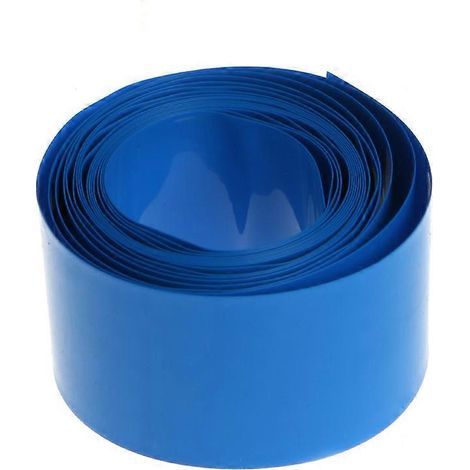 Kit de gaine thermorétractable en PVC de 2 mètres pour batteries 18650/18500, plate/ronde, 18,5 mètres, bleue. (1/5)