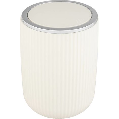 Abfalleimer für Badezimmer AGROPOLI, 20 cm, grau, WENKO
