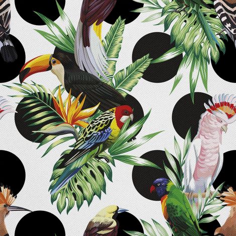 Tela decorativa para exteriores Oxford - Motivo de aves tropicales I DX106 (1/5)