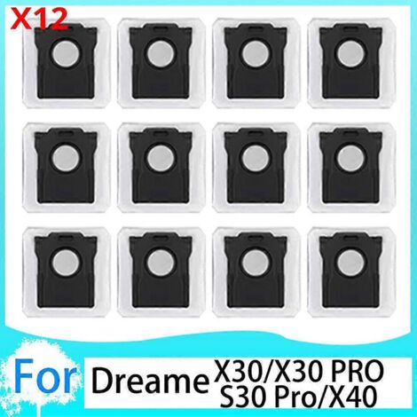 Sac à poussière de rechange pour aspirateur Dreame /X40 Pro/X40 Ultra/X30 Ultra/S30/S30 Pro