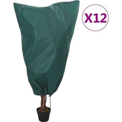 vidaXL Plant Fleece Covers with Drawstring 12 pcs 70 g/m虏 0,8x1 m (1/5)