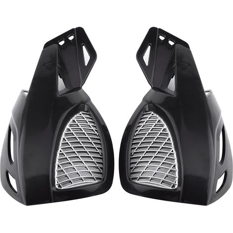 Guidon Anti-Brosse Universel 7/8" pour Moto, Scooter, ATV et Quad - Barre de Protection Noire pour Mains (1/5)
