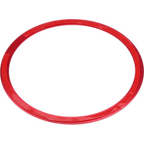 Jante de volant en alliage d'aluminium pour Audi A1 A3 A4 A5 A6 Q3 Q5, garniture rouge (1/5)