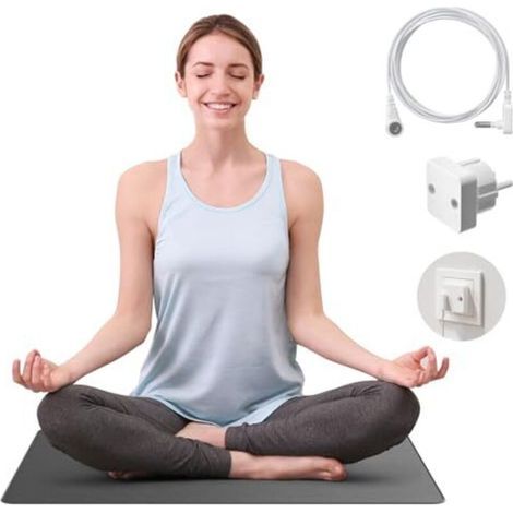 Grounding mat, 40 x 60 cm, ideal for feet, sleep, energy, pain and inflammation relief, balance and well-being – for a feeling of being grounded (1/4)