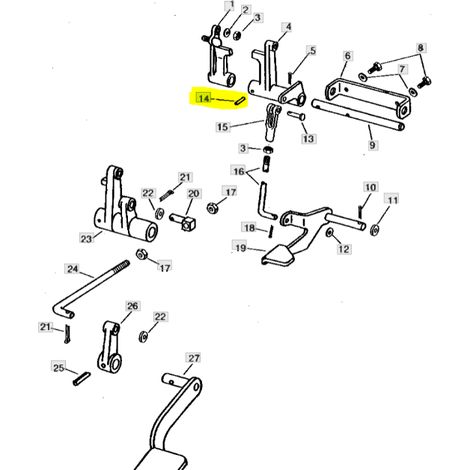 Kurbelfederbolzen 1/8" x 11/16" John Deere 2010 2240 2440 2500 2640 2840 300B 34H246