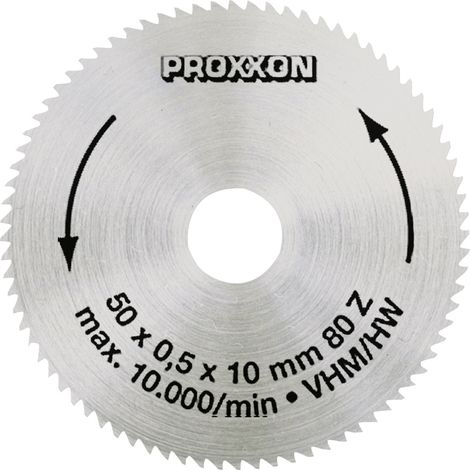 Proxxon - Kreissägeblatt, Hartmetall (Vollmaterial), 50 mm (80 Zähne) - 28011