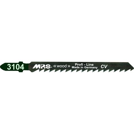 Lame de scie sauteuse MPS 3104 en acier au chrome-vanadium, lot de 2 pour des coupes rapides.
