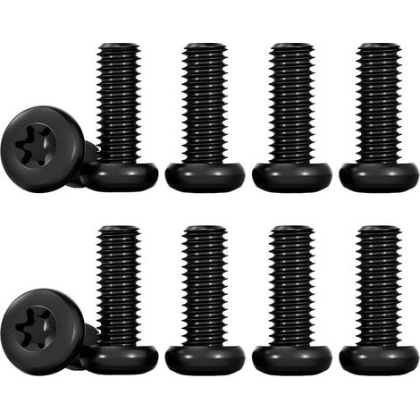 10 Pièces Vis de Sécurité Torx à Tête Plate, Fixations Résistantes au Sabotage en Acier Inoxydable à Entraînement Étoile pour Machinerie, Maison, Bureau, DIY (1/5)