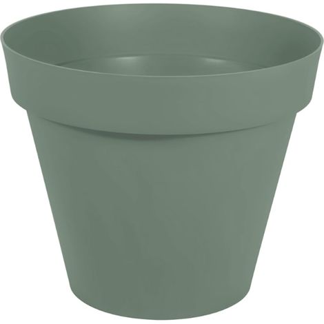 Pot de fleur Toscane Ø80 x 66 cm rond - 170L - Vert Laurier - EDA