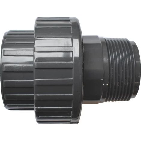 Raccord PVC Vissé 1/2" - Union Démontable (1/4)