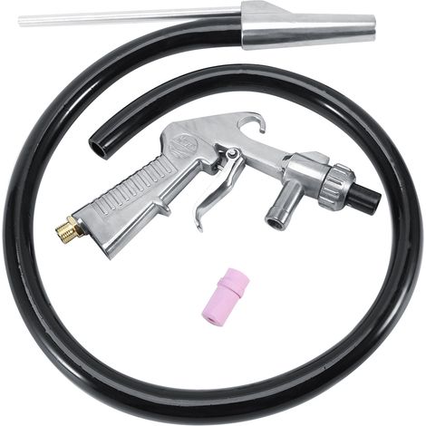 Kit de sablage pneumatique robuste pour aluminium, machine de sablage avec pistolet de grenaillage + 2 buses (1/5)