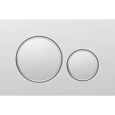 Gilt für Geberit Sigma20 Betätigungsplatte für 2-Mengen-Spülung: matt verchromt lackiert, Perl-Effekt-Beschichtung, hochglänzend verchromt (115.882.JQ.1) (1/4)