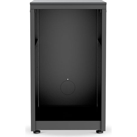 cozze® Elements Modulo 52 cm per integrare Frigorifero, Acciaio zincato Verniciato a Polvere, Piano HPL 15 mm, Nero Opaco, Frigorifero Non Incluso (1/3)
