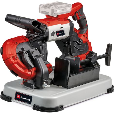 Einhell Scie à ruban sans fil TE-MB 18/127 U Li-Solo PXC (18 V, hauteur de coupe 115 mm, largeur de coupe 127 mm, piètement) Livré sans batterie ni chargeur + 2 rubans (1/5)