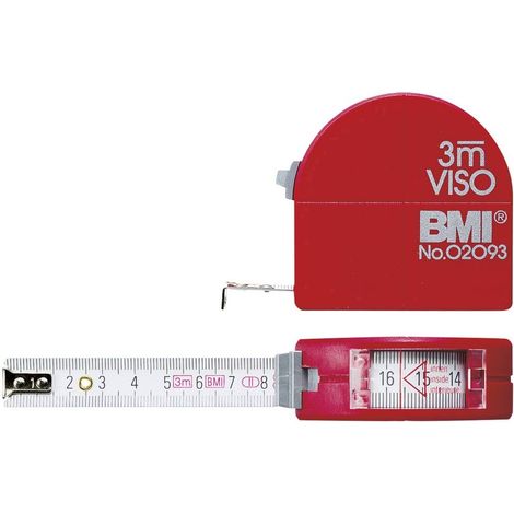 Metro a nastro bmi viso 405341010 acciaio 3 m