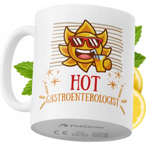 Mug humoristique pour gastro-entérologue, avec un texte amusant et un design graphique original. Idéal pour les anniversaires, les fêtes et les occasions spéciales. Mug premium pour la maison, le bure (1/5)