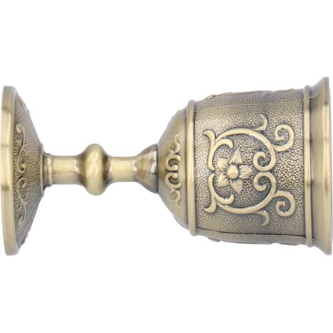 Coupe à whisky vintage en bronze, gobelet gravé style royal pour cérémonies et événements festifs (1/5)