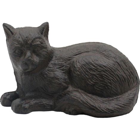 Figurine de chat en fonte  Style moderne  Décoration intérieure