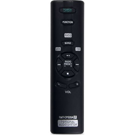 Télécommande Compatible avec Sony RMT-CPS20A pour Lecteurs CD Radio CFD-E100, CFD-E95 et CFD-E90 (1/5)