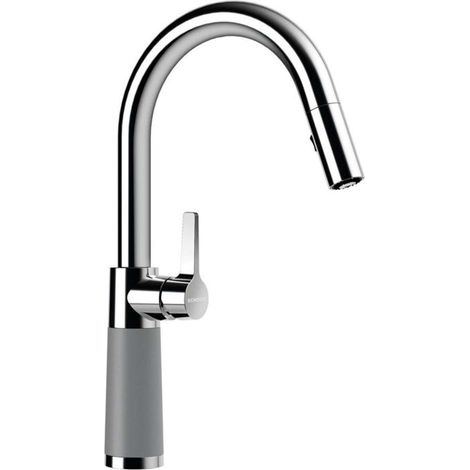 Schock Küchenarmatur SC-520 Chrom/Cristalite ausziehbarer Auslauf Croma GCR (1/2)