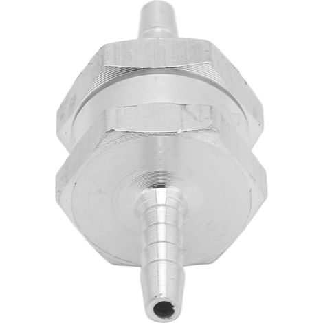 Clapet Anti-retour Carburant 4mm en Aluminium Argenté, Valve Unidirectionnelle Universelle (1/5)