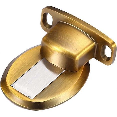 Unsichtbarer magnetischer Türstopper, zur Bodenmontage, kein Bohren erforderlich, Zinklegierung, schwarz (1/3)
