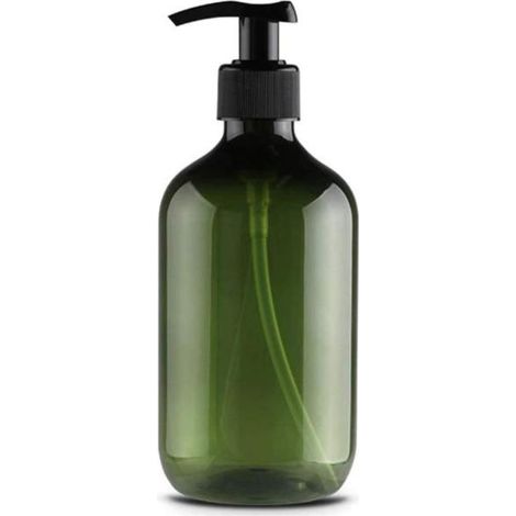 Distributeur de savon 500ml (bleu sarcelle), flacon vide en plastique souple avec pompe doseuse, rechargeable, pour huiles essentielles, lotions, shampoings et après-shampoings (1/5)