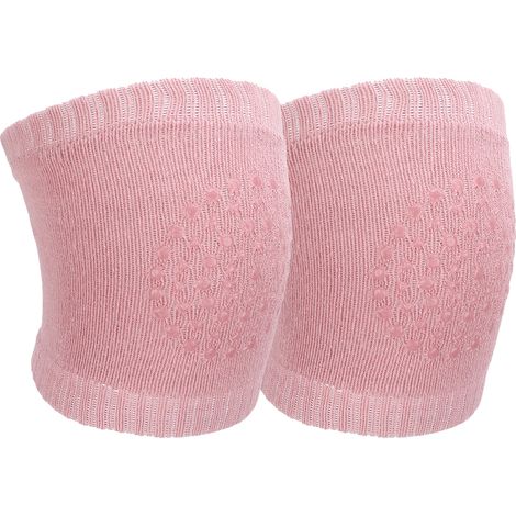 Genouillères antidérapantes pour bébé qui rampe et marche (rose) (1/5)