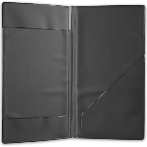 DAG Style Linea Risto Porta Conto, PVC, Nero, Chiuso: 21.8 x 11.8 cm, Aperto: 21.8 x 24 cm