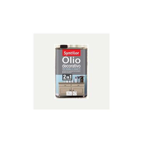 SYNTILOR - OLIO DECORATIVO PER MOBILI EOGGETTI 0,5 LT BIANCO IRIDESCENTE (1/2)
