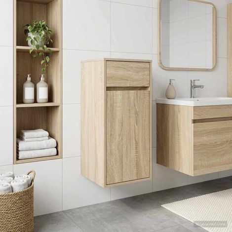 Mueble de Cuarto de Baño Roble 35 x 36,5 x 85 cm