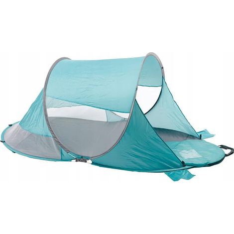Tienda de playa plegable, montaje rápido, protección UV, 200x120x98cm