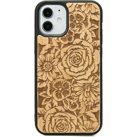 Holzhülle für iPhone 12 Mini Roses Aniegre (1/3)
