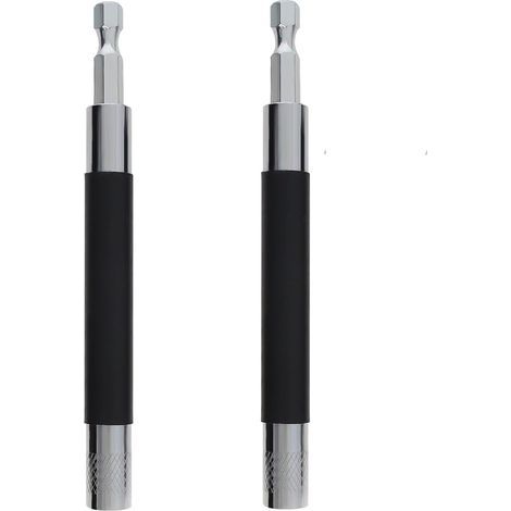 Lot de 2 supports de tournevis magnétiques évolutifs de 120 mm, porte-embout de tournevis, adaptateur de tige de guidage (1/5)