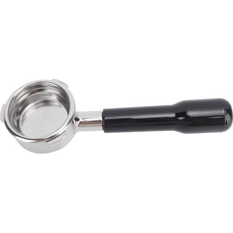 Herausnehmbarer 51-mm-3-Ohr-Filter mit abnehmbarem Filterhalter an der Unterseite, geeignet für Kaffeemaschinen (schwarz).